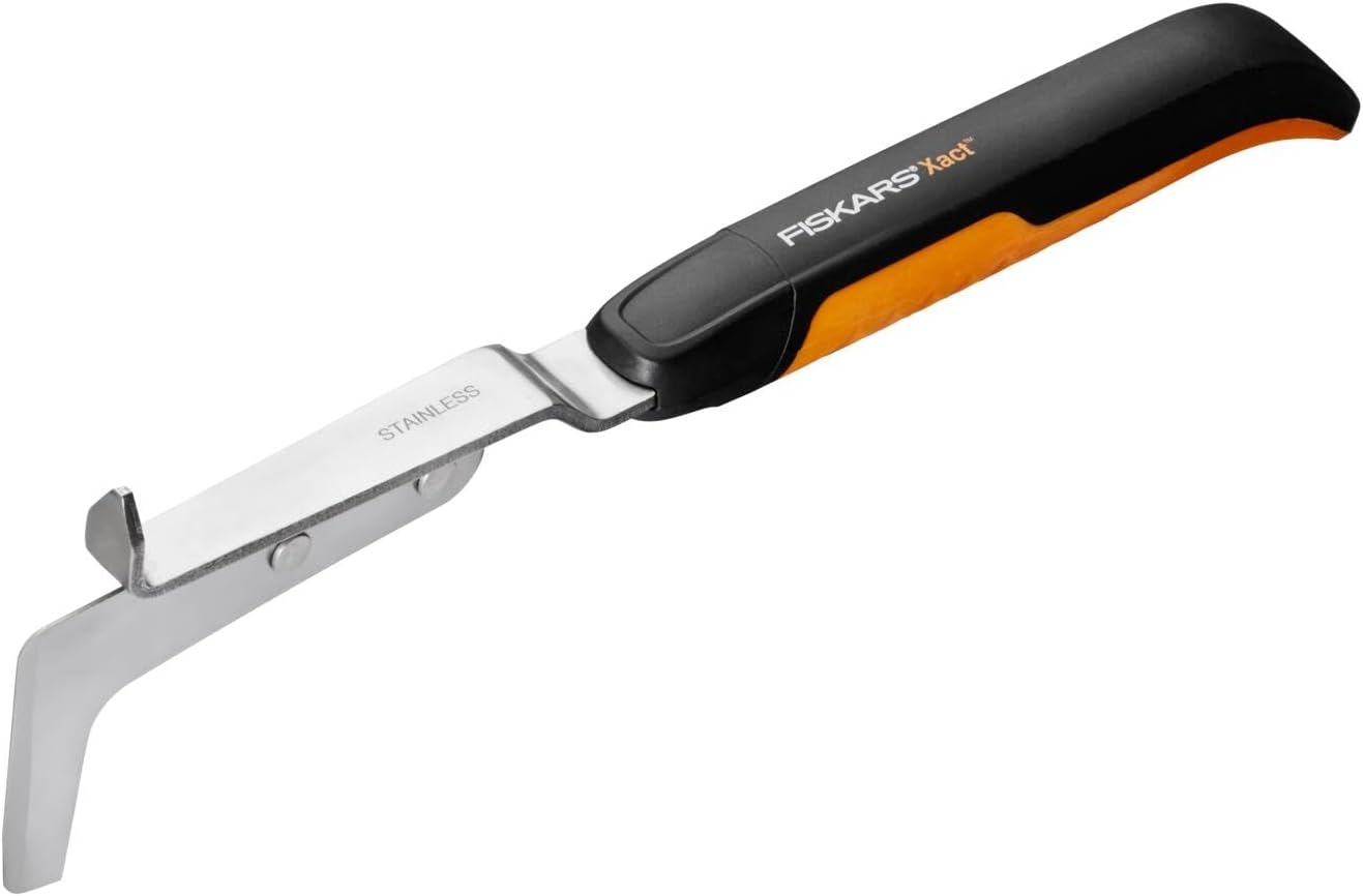 Xact Dutch Hoe 125 mm, Length: 170.2 cm, Width: 12.4 cm, Black/Orange, Stainless Steel/Plastic/Aluminium, 1027041