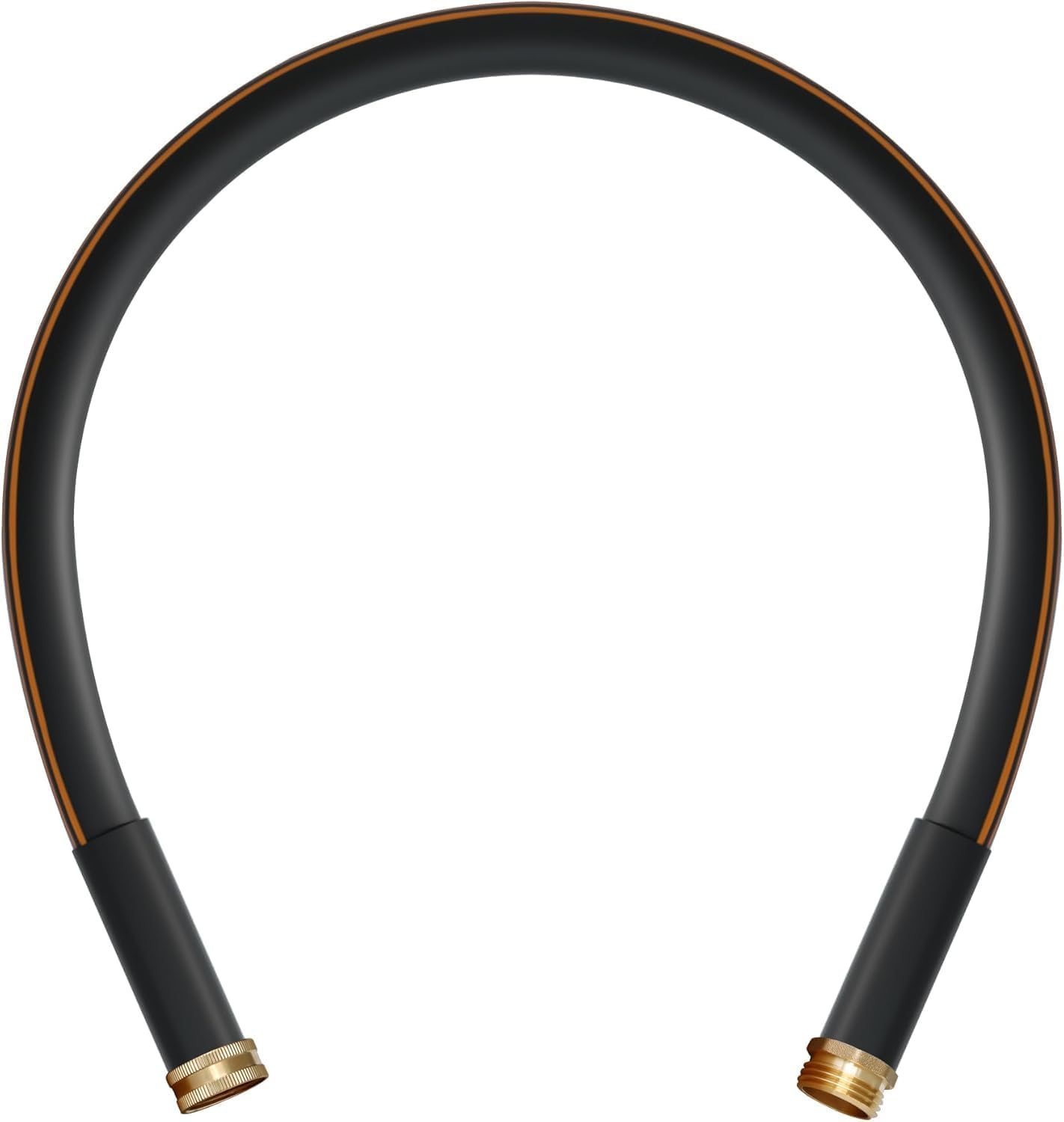 Atlantic Female to Female Heavy Duty Garden Hose 5/8 Inch x 2 ft Black Water Hose Short Connection Leader Hose 2 Foot - Colors C