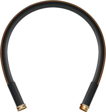 Atlantic Female to Female Heavy Duty Garden Hose 5/8 Inch x 2 ft Black Water Hose Short Connection Leader Hose 2 Foot - Colors C