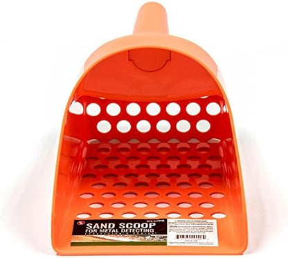 SE 3 Quart Sand Scoop Sifter with 0.5" Holes - Use for Gold and Metal Prospecting, Green