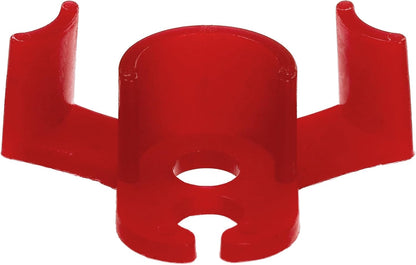 Goaste 100 Pack Plant Training Clips, 90 Degrees Plant Stem Bender, Low Stress Plant Branch Trainer Clips for Flowers, Vegetables, Plant Gardening (Circle Style,Red)