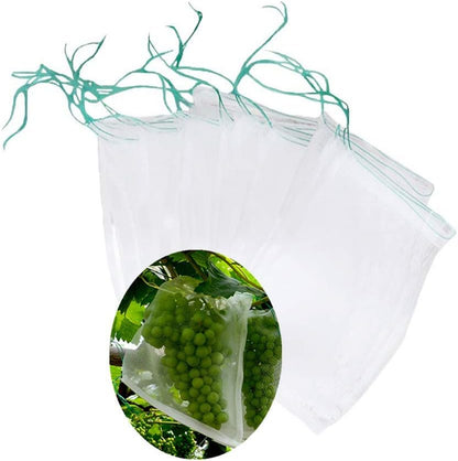 Belit 10Pcs 23.6"x15.7" Garden Netting pest Barrier Tomatoes Protection Bags Large Size Nylon Mesh Reusable Fruit Bags for Protecting Fruits Vegetables