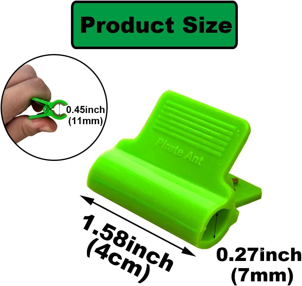 Greenhouse Clamps for 0.32-0.45inch Greenhouse Hoops, Garden Support Frame,Grow Tunnel,Plant Support Stakes.for Fixing Plant Cover,Plastic Sheeting,Film Row Cover,net.(30pcs)