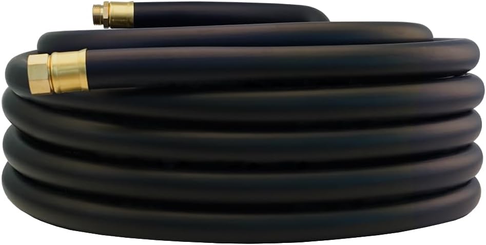 Guitrees Leader Garden Hose 10ft x 5/8", Heavy Duty Short Water Hose, Female to Female Fittings, Five Layered Braiding for Durability, 1000PSI Burst, 300PSI Working (Black) - Colors A