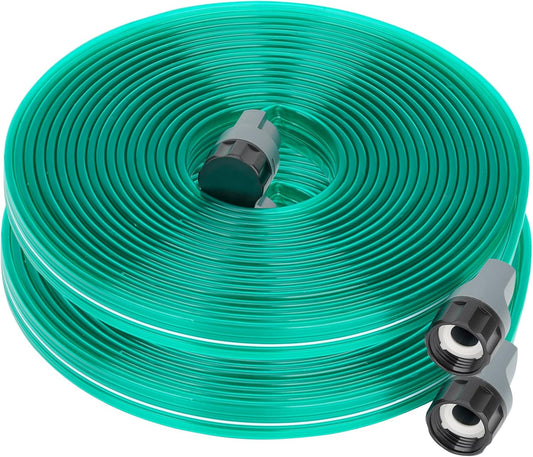 Sprinkler Soaker Hose 60 ft (30 ft 2 pack) for Garden, Watering Hose with Holes, High-Efficiency Sprinklers Irrigation for Lawn and Garden