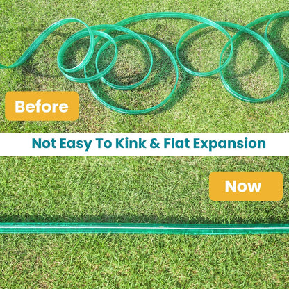 Sprinkler Soaker Hose 60 ft (30 ft 2 pack) for Garden, Watering Hose with Holes, High-Efficiency Sprinklers Irrigation for Lawn and Garden