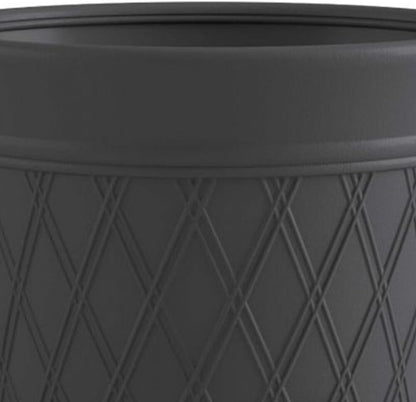 14 x 12 Resin Decorative Hideaway Outdoor Garden Hose Storage Pot, Gray for Gardening, Vegetables, Flower
