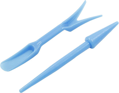 Bivethoi Garden Hand Tools Transplanting Shovel Scoops Kits for Plant Cultivation Digging Care, Set of 6, Blue