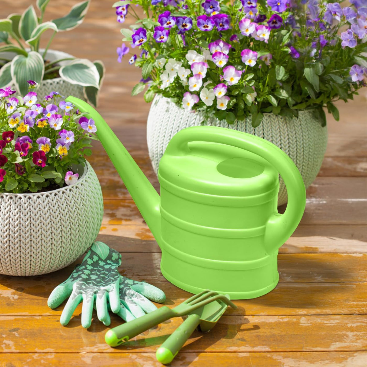 Watering Can - for Indoor Plant Garden - 1/3 Gallon - Green
