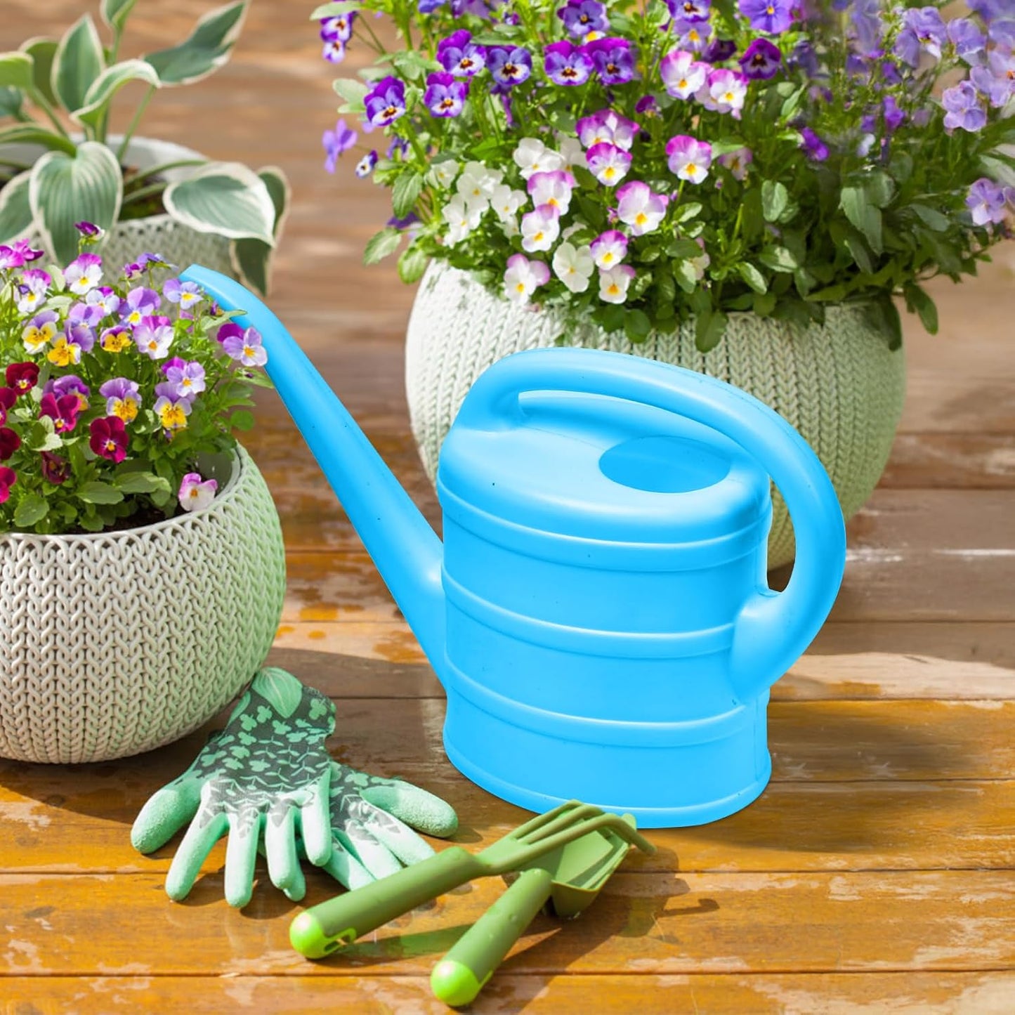 Watering Can - for Indoor Plant Garden - 1/3 Gallon - Green