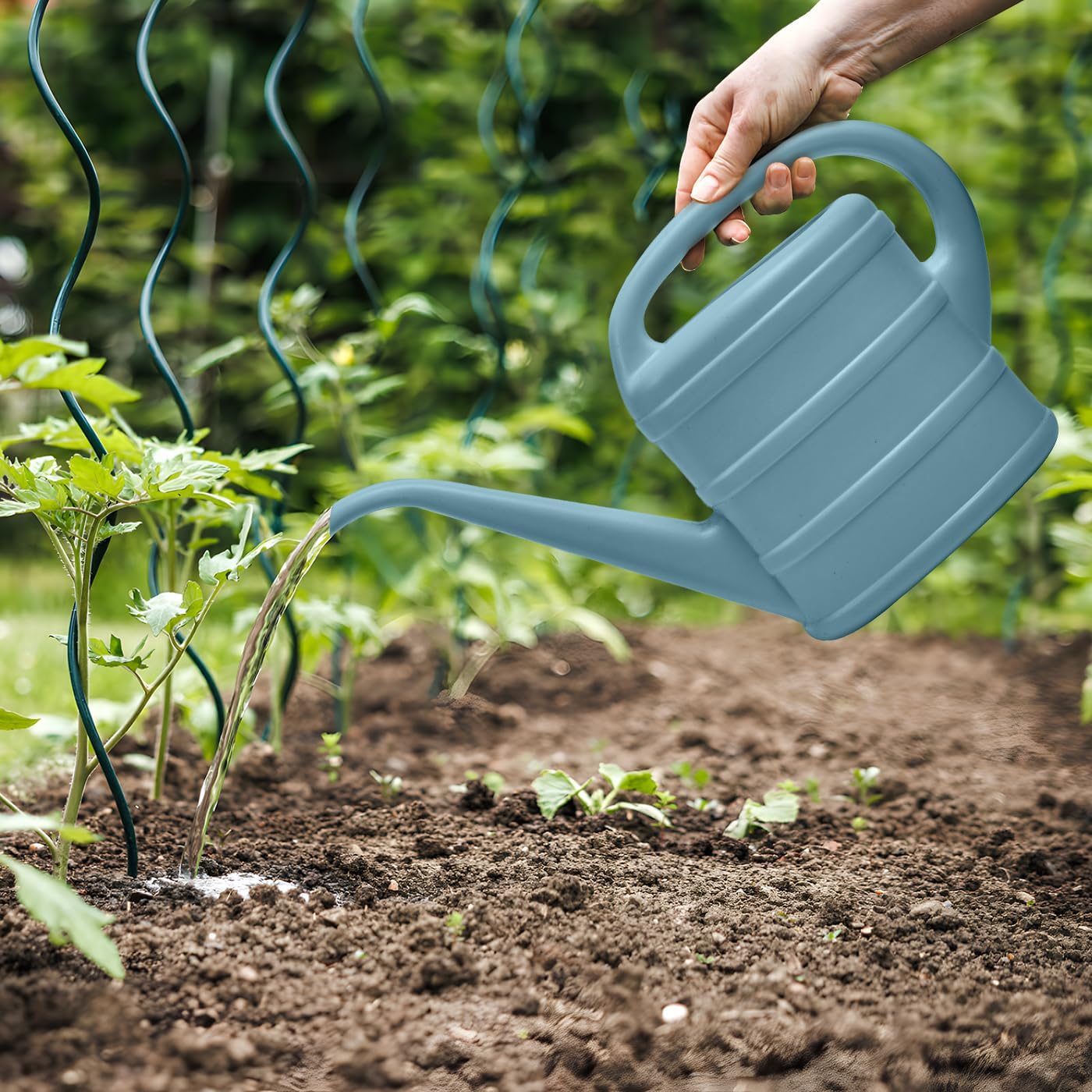 Watering Can - for Indoor Plant Garden - 1/3 Gallon - Green