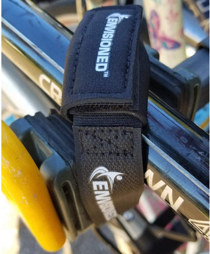 Premium Cinch Straps with Stainless Steel Metal Ring (Buckle), Reusable Durable Hook and Loop, Multipurpose Securing Straps 4 Pack - 3" x 72" - Colors B