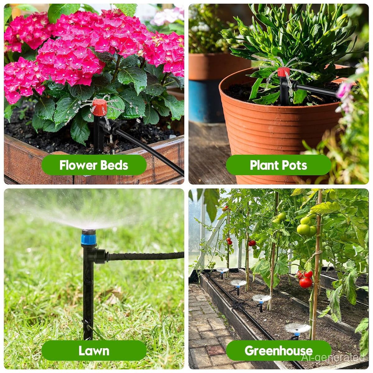 240FT Drip Irrigation System Kit, Automatic Garden Watering System