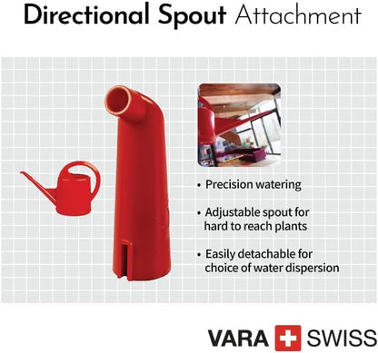 Durable Swiss Watering Can with UV Protection, Ergonomic Handle for Indoor/Outdoor Gardening, Made in Switzerland (4 Liter, Green)