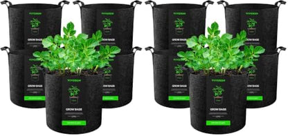 5-Pack 10 Gallon Plant Grow Bags Fabric Pots with Handles