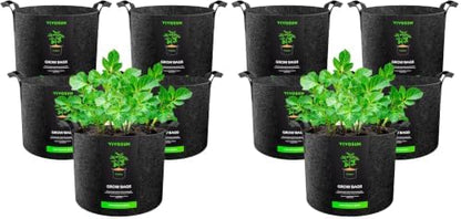 5-Pack 10 Gallon Plant Grow Bags Fabric Pots with Handles
