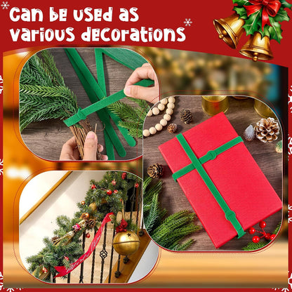 120 Pcs 11.8 Inch Christmas Garland Ties, Decorative Holiday Garland Ties