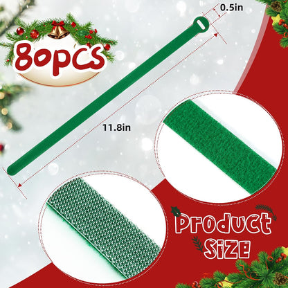 120 Pcs 11.8 Inch Christmas Garland Ties, Decorative Holiday Garland Ties