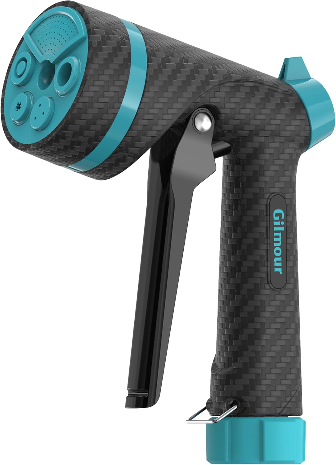 Heavy Duty Front Control Garden Hose Nozzle with Swivel Connect