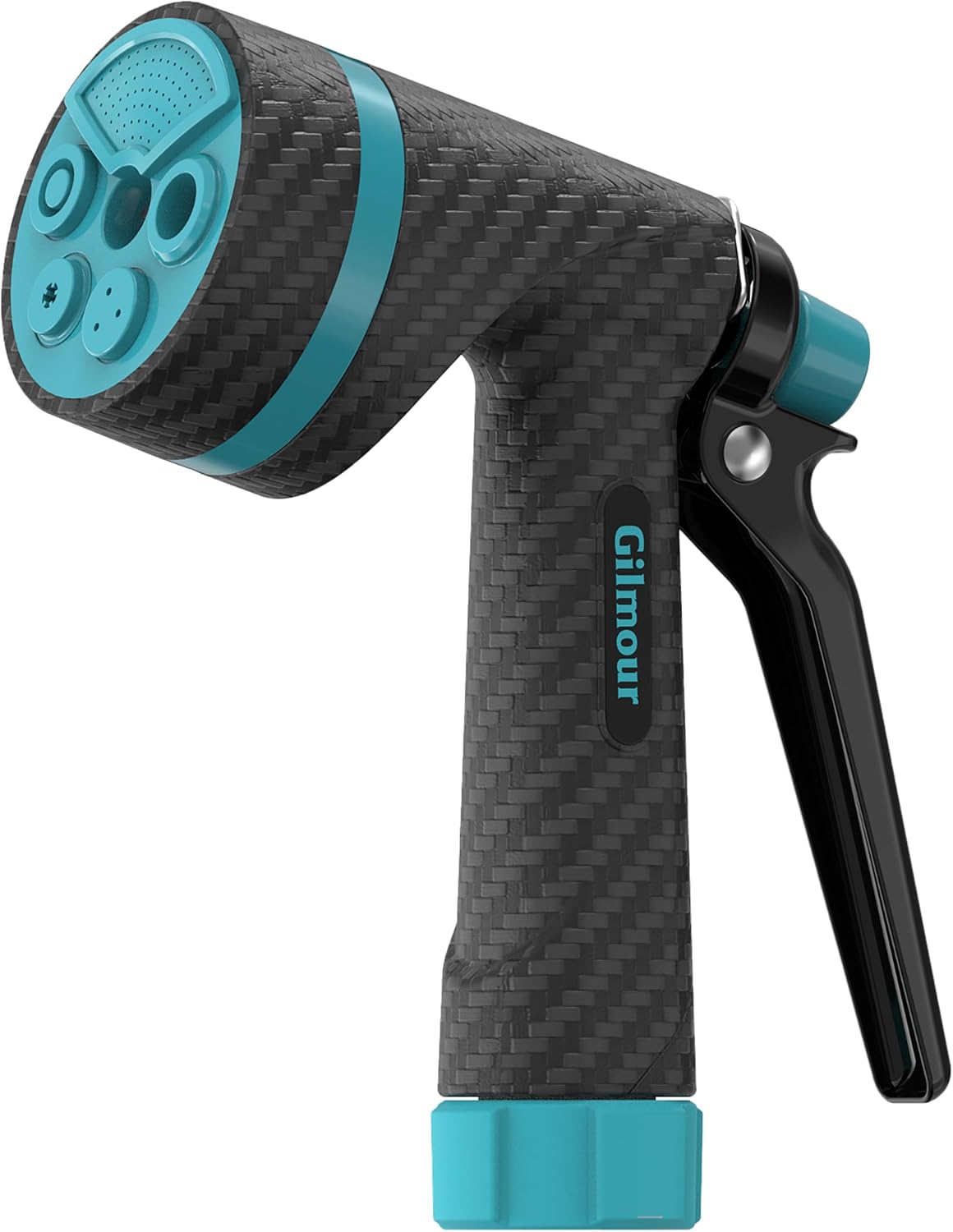 Heavy Duty Front Control Garden Hose Nozzle with Swivel Connect