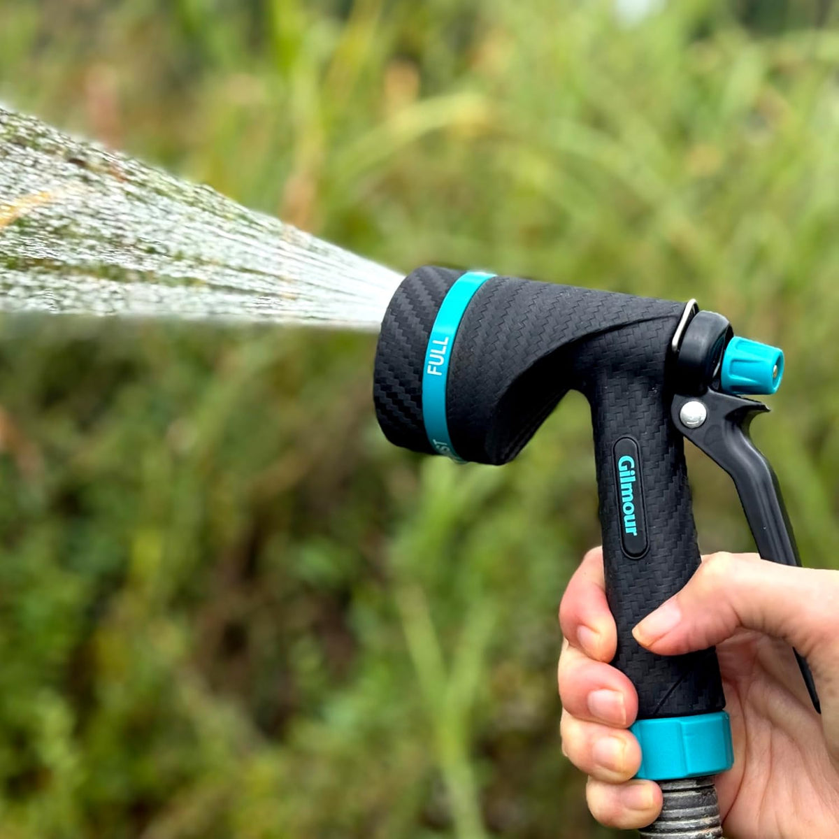 Heavy Duty Front Control Garden Hose Nozzle with Swivel Connect