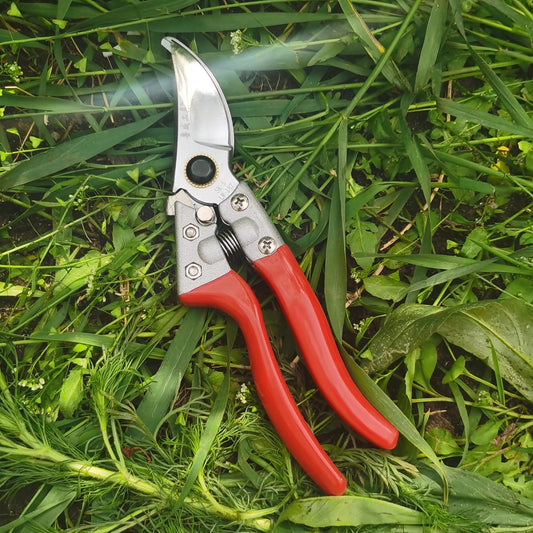 Pruning Shears for Gardening, Garden Scissors and Clippers, Professional Branch Garden Secateurs (Red)