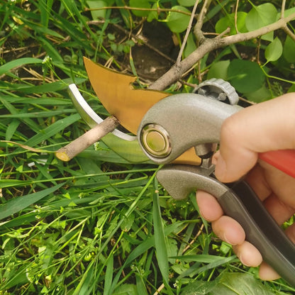 Pruning Shears for Gardening, Garden Scissors and Clippers, Professional Branch Garden Secateurs (Red)