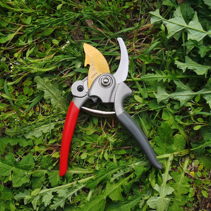 Pruning Shears for Gardening, Garden Scissors and Clippers, Professional Branch Garden Secateurs (Red)