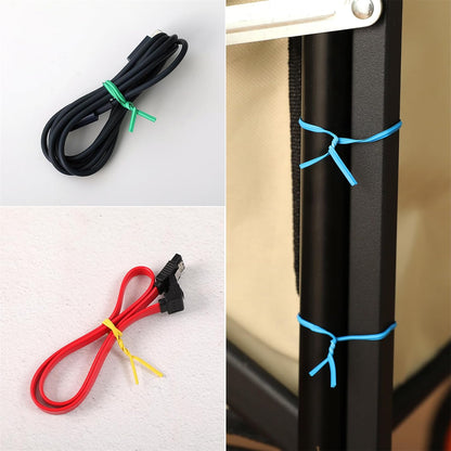 300 pcs 5 inch Blackish Green Plastic Twist Ties, Cable Ties, for Bags, Gardening Tools