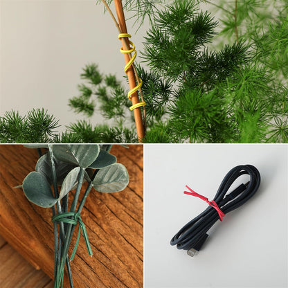 300 pcs 5 inch Blackish Green Plastic Twist Ties, Cable Ties, for Bags, Gardening Tools
