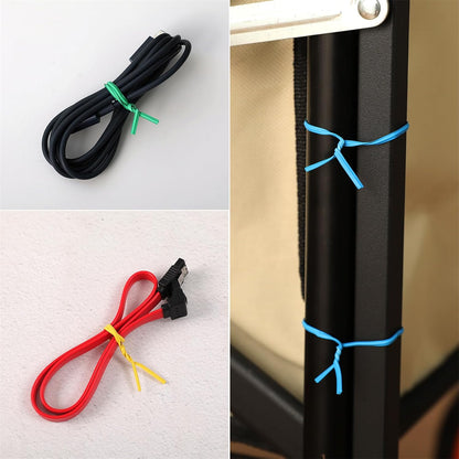 300 pcs 5 inch Blackish Green Plastic Twist Ties, Cable Ties, for Bags, Gardening Tools
