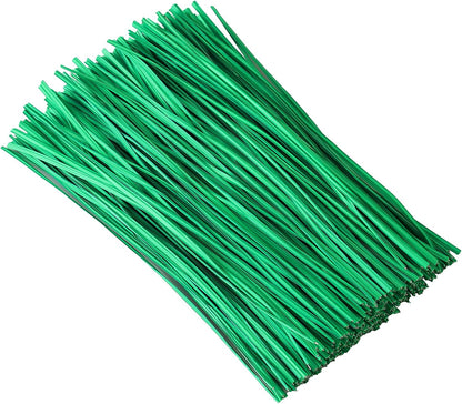300 pcs 5 inch Blackish Green Plastic Twist Ties, Cable Ties, for Bags, Gardening Tools