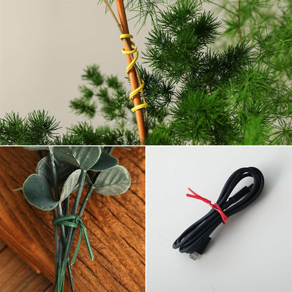 300 pcs 5 inch Blackish Green Plastic Twist Ties, Cable Ties, for Bags, Gardening Tools