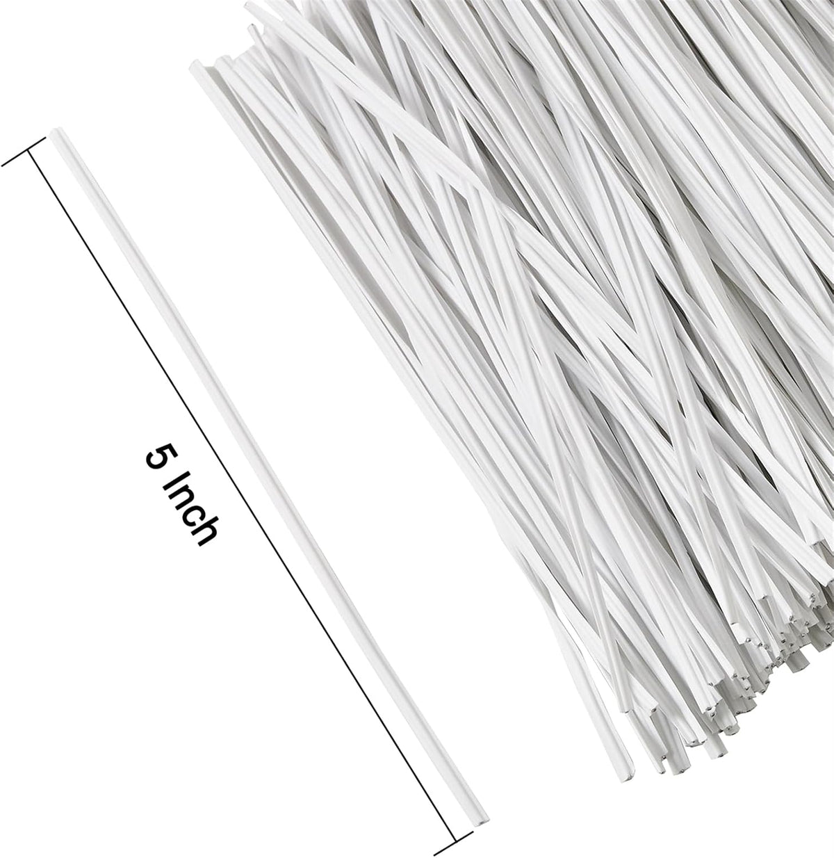 300 pcs 5 inch Blackish Green Plastic Twist Ties, Cable Ties, for Bags, Gardening Tools