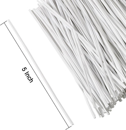 300 pcs 5 inch Blackish Green Plastic Twist Ties, Cable Ties, for Bags, Gardening Tools