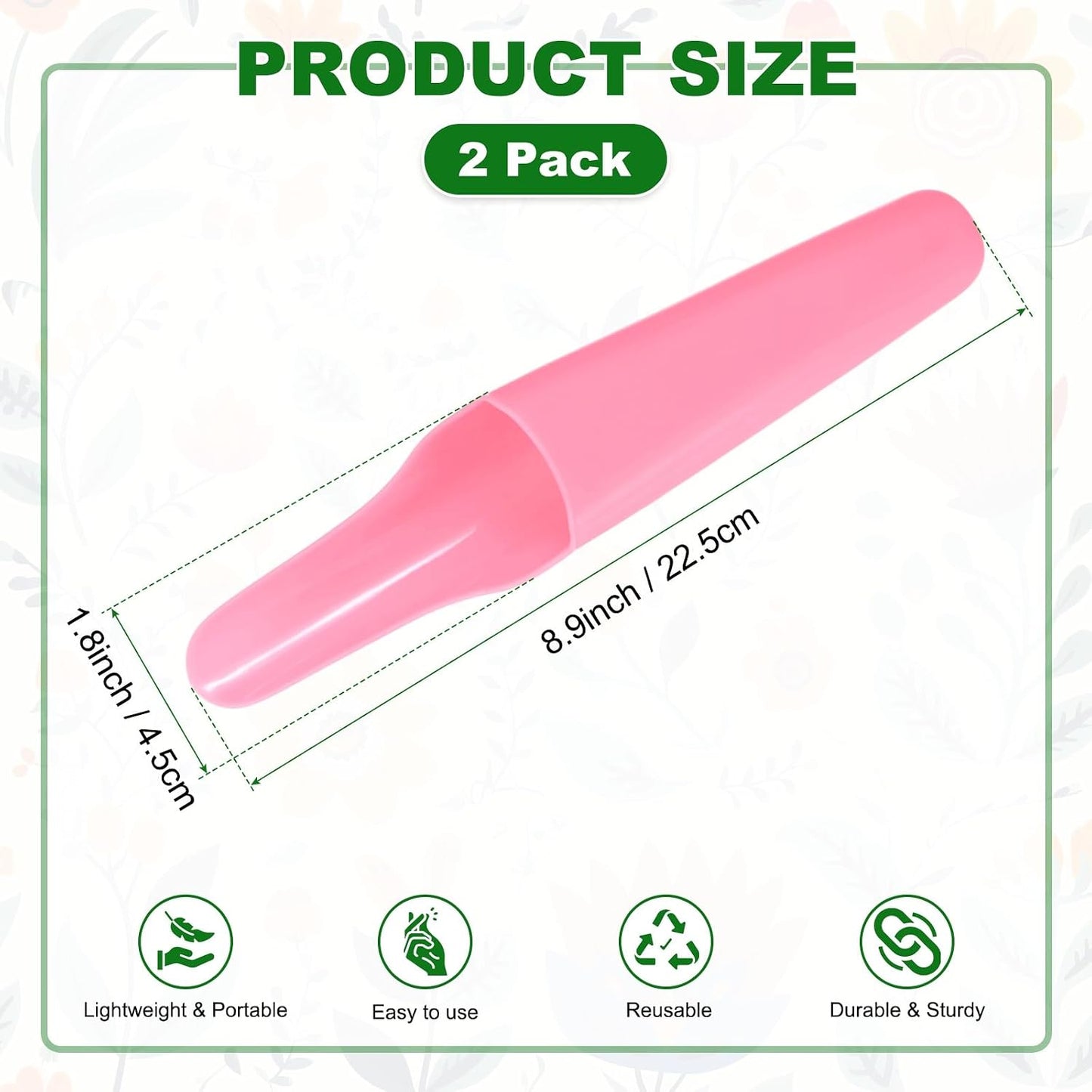 2-Pack Bonsai Soil Scoops, Plastic Garden Soil Scoops Bucket Shovel Potting Scoopers for Transplanting/Flower Planting/Plant Succulent, Colorful Small Gardening Tools [Black]
