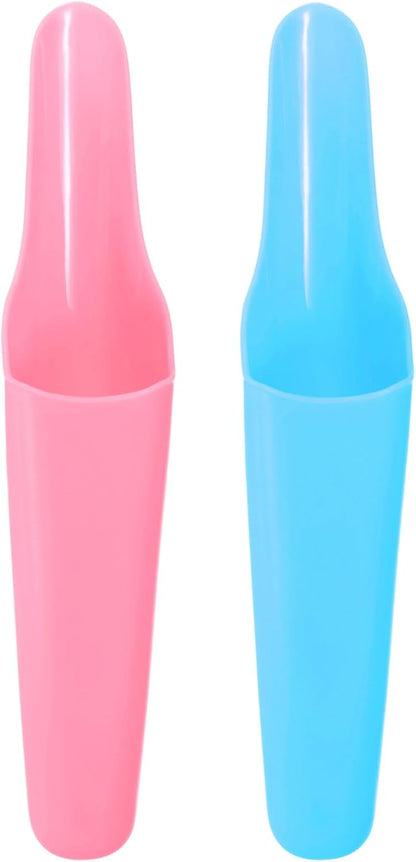 2-Pack Bonsai Soil Scoops, Plastic Garden Soil Scoops Bucket Shovel Potting Scoopers for Transplanting/Flower Planting/Plant Succulent, Colorful Small Gardening Tools [Black]