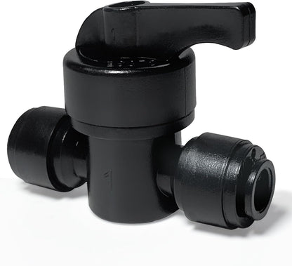 45 Pack Quick Connect 1/4" Drip Tubing Irrigation Fittings Kit Universal 1/4'' Drip Irrigation Tubing Connectors Leak Free Fitting Set Includes 10 Tee 10 Coupling 10 Elbow 10 End Cap 5 Shut Off Valve