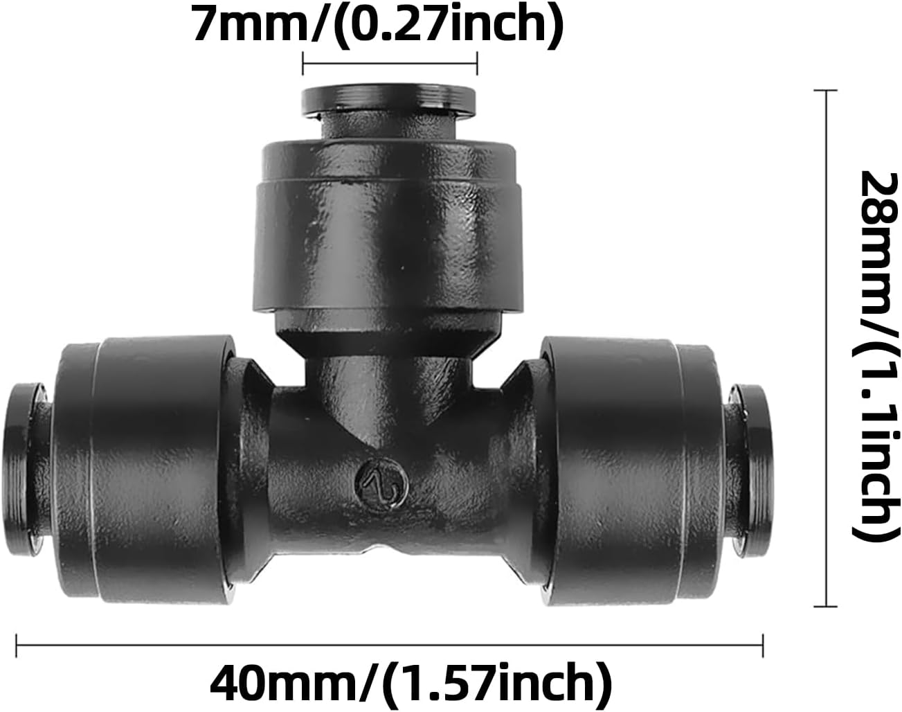 45 Pack Quick Connect 1/4" Drip Tubing Irrigation Fittings Kit Universal 1/4'' Drip Irrigation Tubing Connectors Leak Free Fitting Set Includes 10 Tee 10 Coupling 10 Elbow 10 End Cap 5 Shut Off Valve