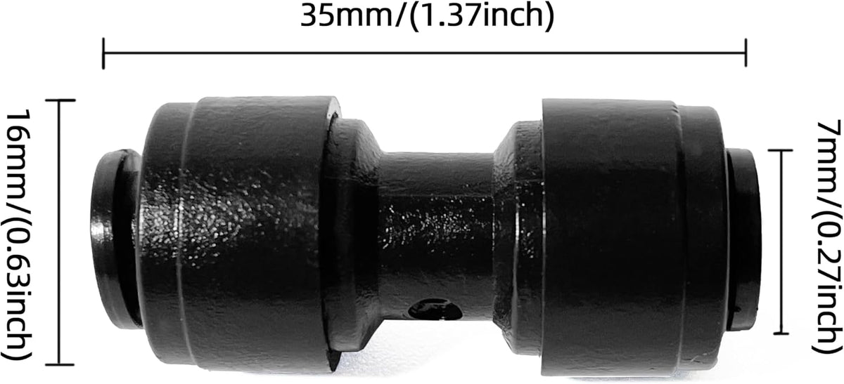45 Pack Quick Connect 1/4" Drip Tubing Irrigation Fittings Kit Universal 1/4'' Drip Irrigation Tubing Connectors Leak Free Fitting Set Includes 10 Tee 10 Coupling 10 Elbow 10 End Cap 5 Shut Off Valve
