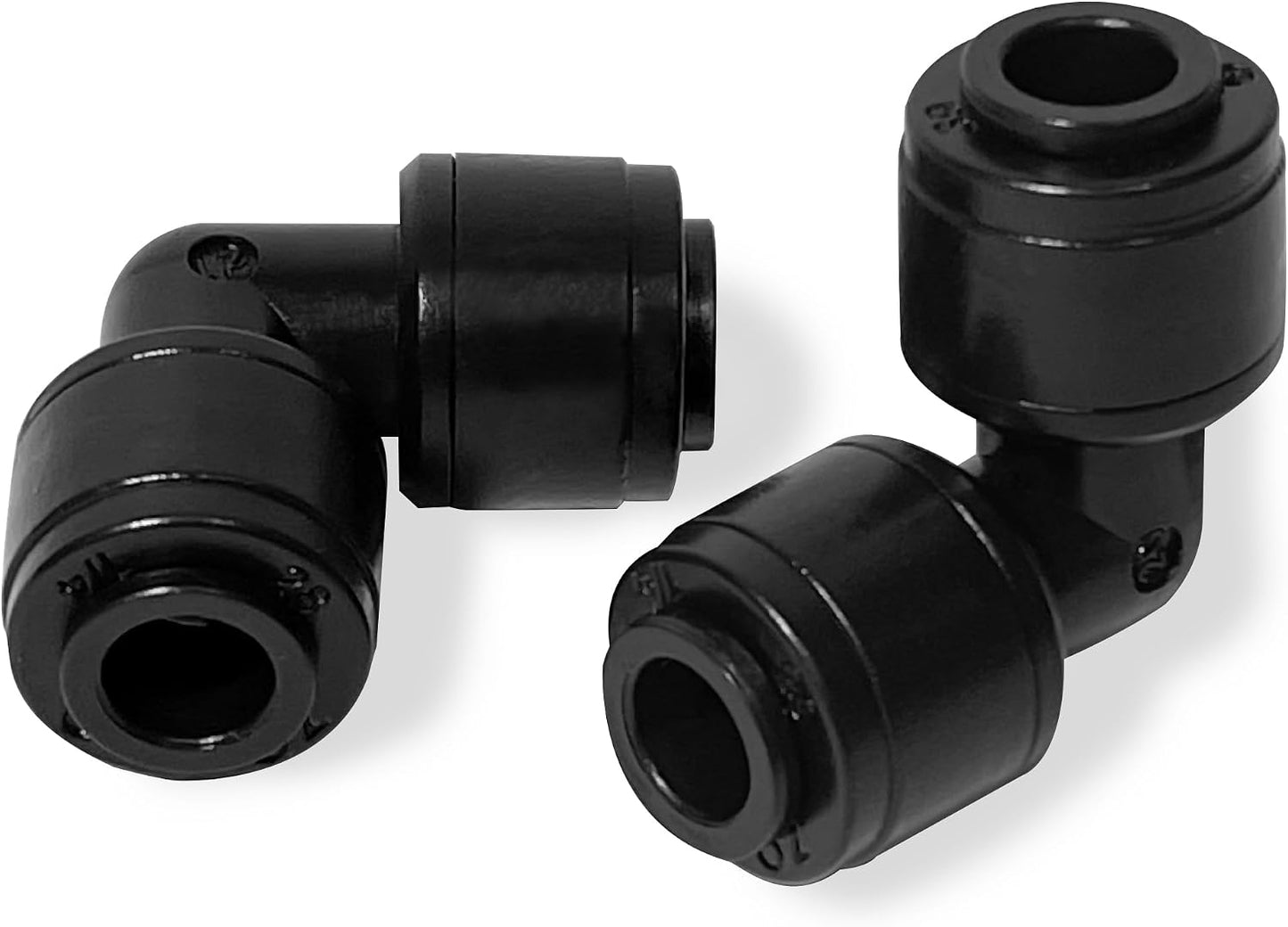 45 Pack Quick Connect 1/4" Drip Tubing Irrigation Fittings Kit Universal 1/4'' Drip Irrigation Tubing Connectors Leak Free Fitting Set Includes 10 Tee 10 Coupling 10 Elbow 10 End Cap 5 Shut Off Valve