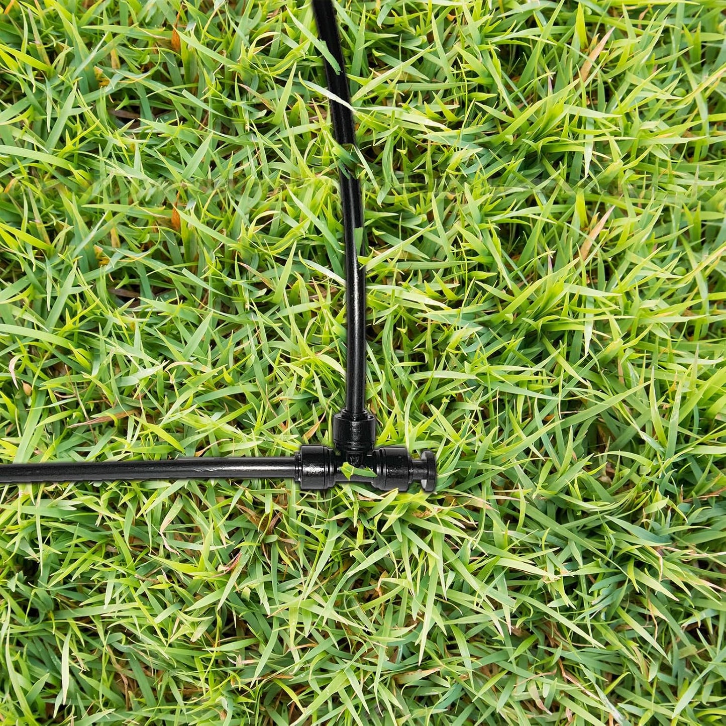 45 Pack Quick Connect 1/4" Drip Tubing Irrigation Fittings Kit Universal 1/4'' Drip Irrigation Tubing Connectors Leak Free Fitting Set Includes 10 Tee 10 Coupling 10 Elbow 10 End Cap 5 Shut Off Valve