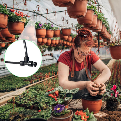 45 Pack Quick Connect 1/4" Drip Tubing Irrigation Fittings Kit Universal 1/4'' Drip Irrigation Tubing Connectors Leak Free Fitting Set Includes 10 Tee 10 Coupling 10 Elbow 10 End Cap 5 Shut Off Valve