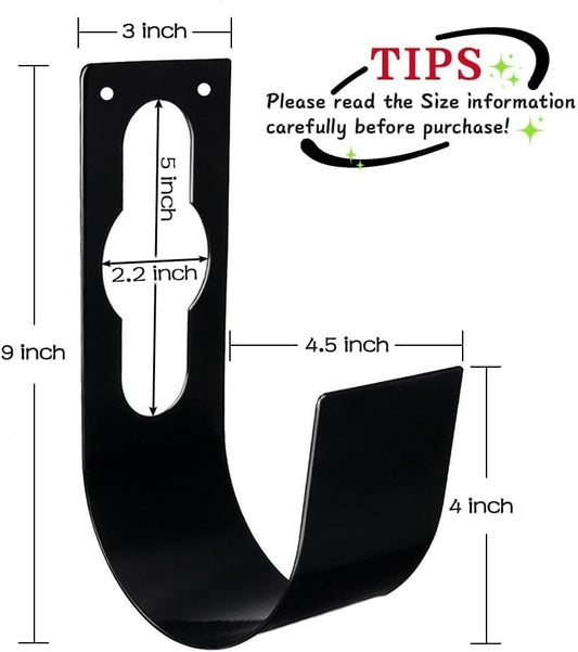 Hose Holder Wall Mount,Heavy Duty Garden Hose Hanger Reel Metal Hose Hooks Fit to100ft Expandable Watering Hose Storage