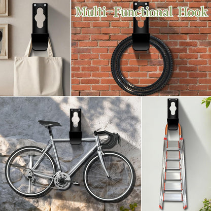 Hose Holder Wall Mount,Heavy Duty Garden Hose Hanger Reel Metal Hose Hooks Fit to100ft Expandable Watering Hose Storage