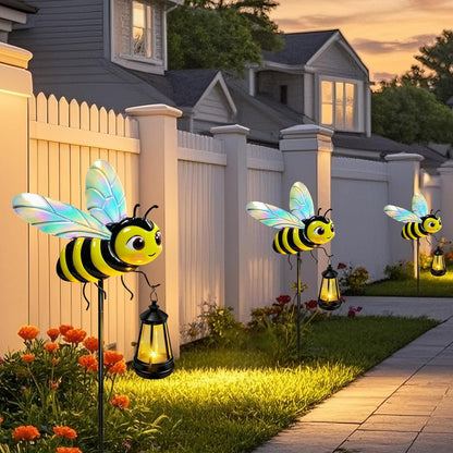 Solar Lights Outdoor 32.28in Garden Butterfly Stakes with Solar Lights