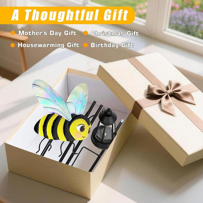 Solar Lights Outdoor 32.28in Garden Butterfly Stakes with Solar Lights