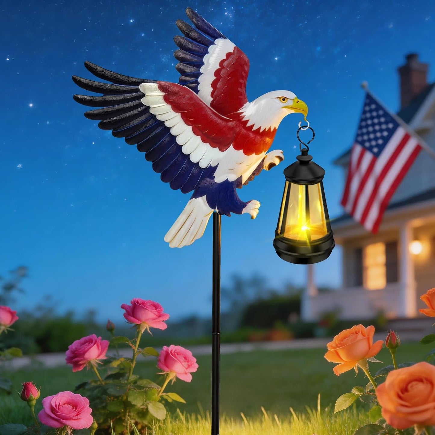 Solar Lights Outdoor 32.28in Garden Butterfly Stakes with Solar Lights