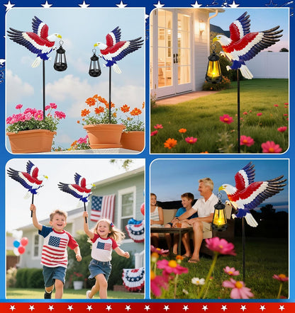 Solar Lights Outdoor 32.28in Garden Butterfly Stakes with Solar Lights