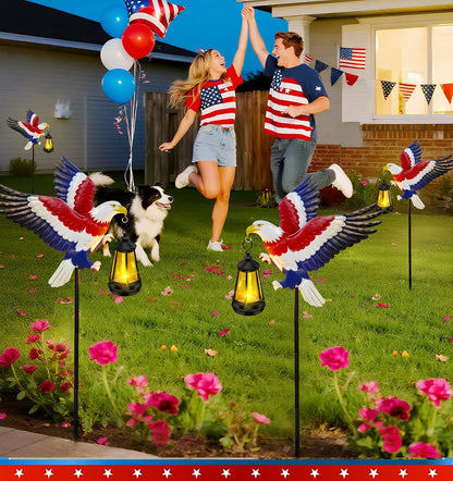 Solar Lights Outdoor 32.28in Garden Butterfly Stakes with Solar Lights